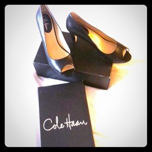Cole Haan open toe 3.5 in heels